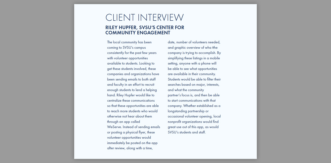 sample image of client interview