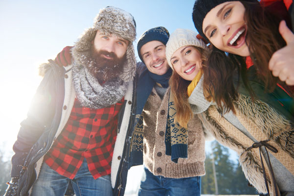 group picture of skiers