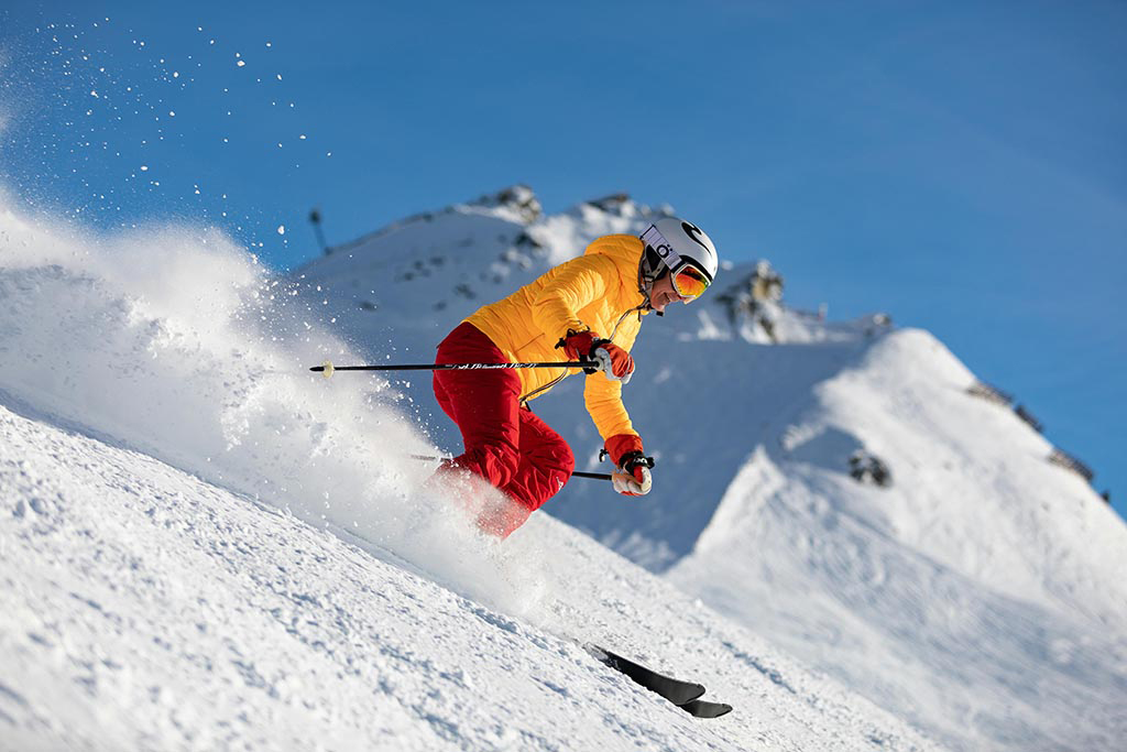 person skiing