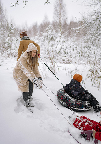 Family Sledding